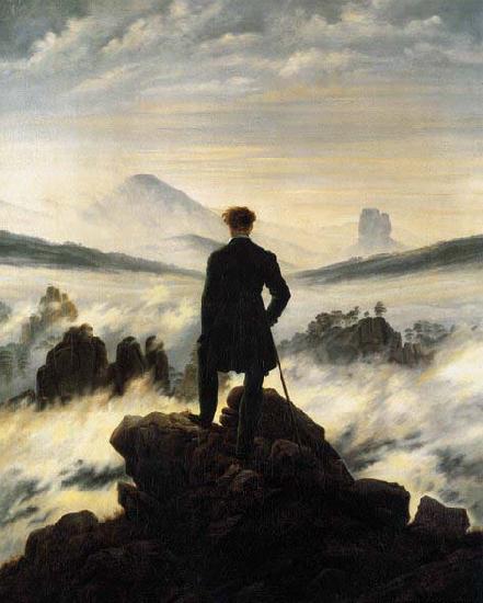 Caspar David Friedrich The Wanderer above the Mists oil painting image